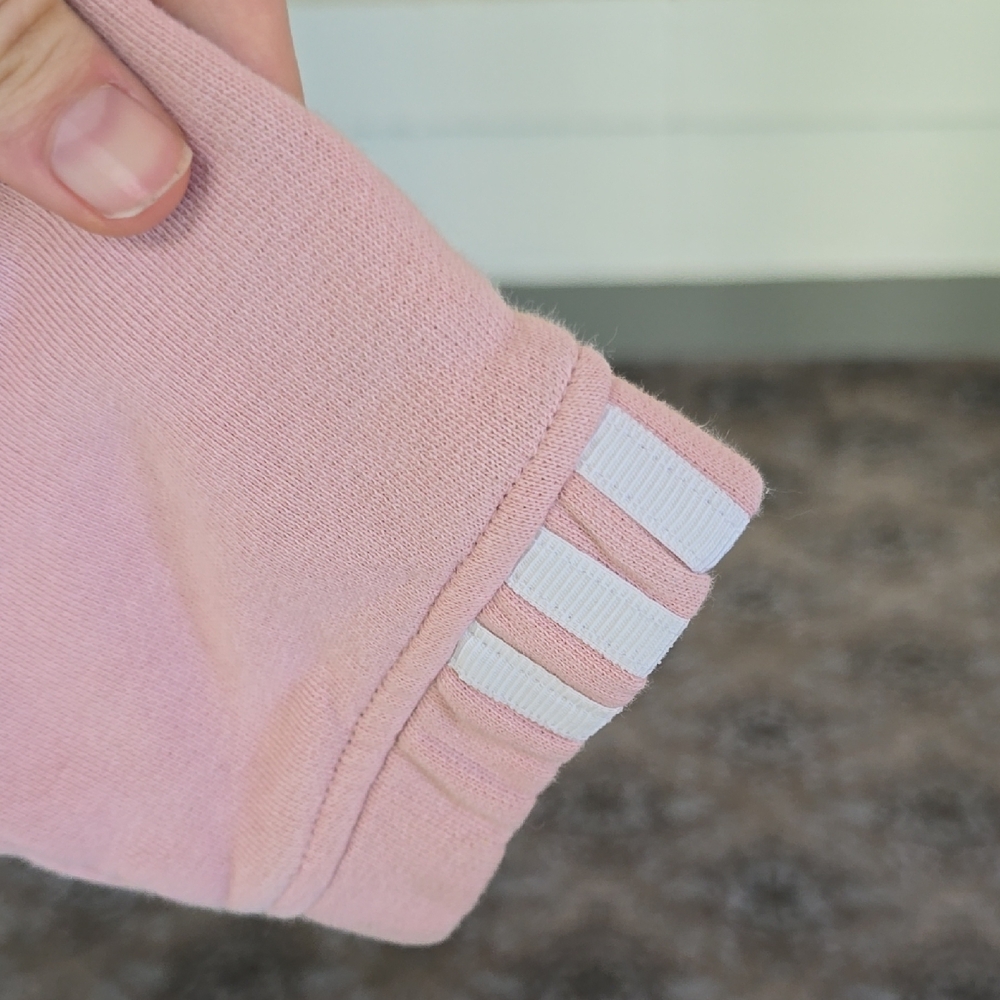 Adidas Light Pink Quarter-Zip Sweatshirt - Picture 2 of 5